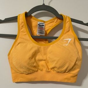 Gymshark Vital Seamless 2.0 Sports Bra in Yellow Marl (XS)
